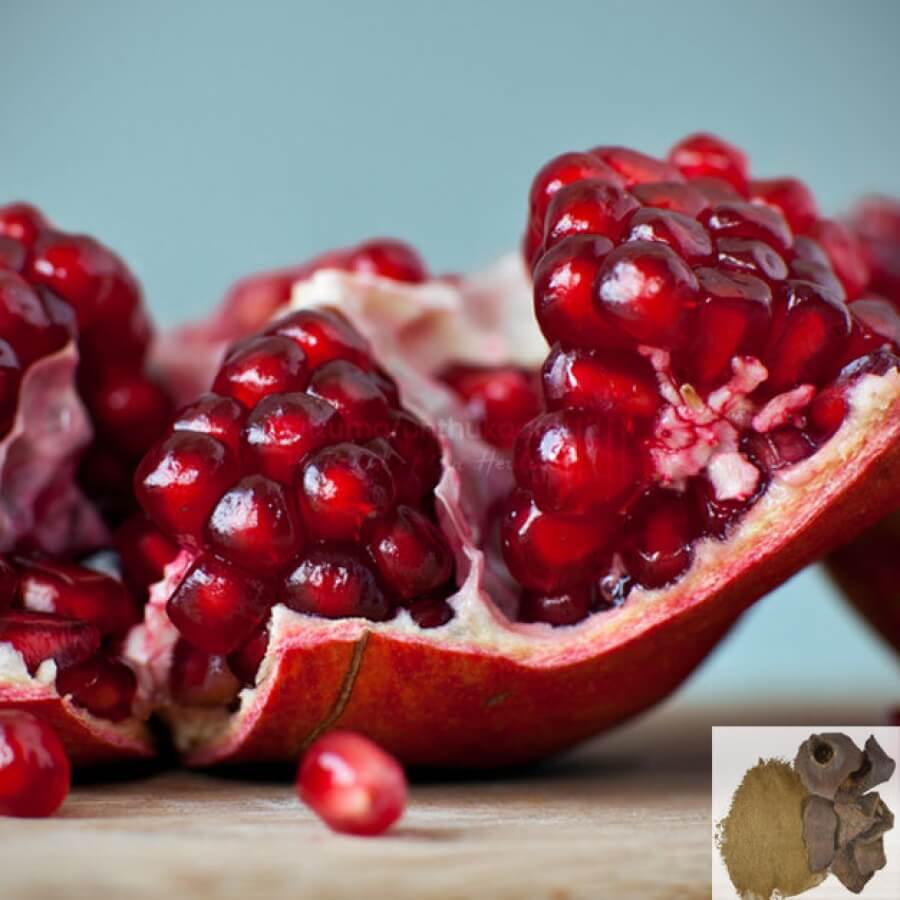 Mathulai vedu / Pomegranate Peel Powder