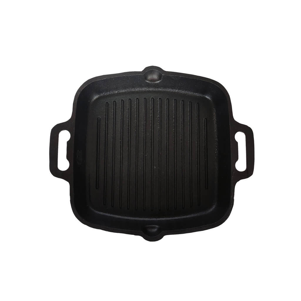 Cast Iron Grill Pan / Fish pan Double Handle 11 inch 
