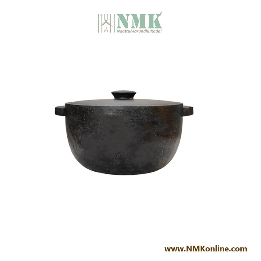 Seasoned Kal Chatti – 1.5 Ltr with lid Premium